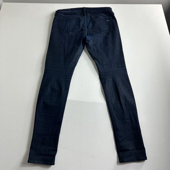 Rag & Bone JEAN The Skinny Leg Jeans Blue Olive Harrow Dark Wash Size 30x30 - Picture 2 of 8